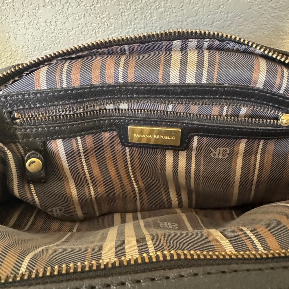 Banana Republic Brown Striped Bag - Picture 2 of 6